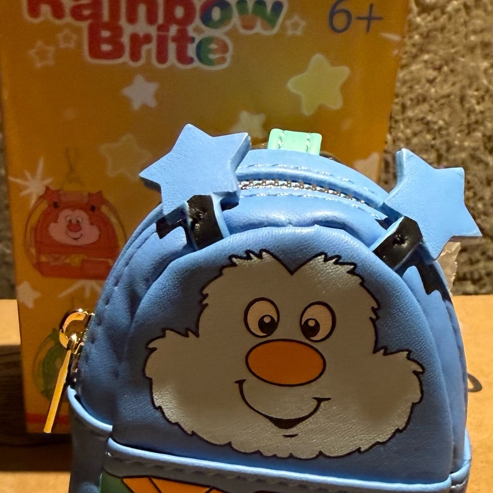 Loungefly Rainbow Brite Mini Backpack Bag Charm Keychain – Blue | Open Box - Picture 5 of 7